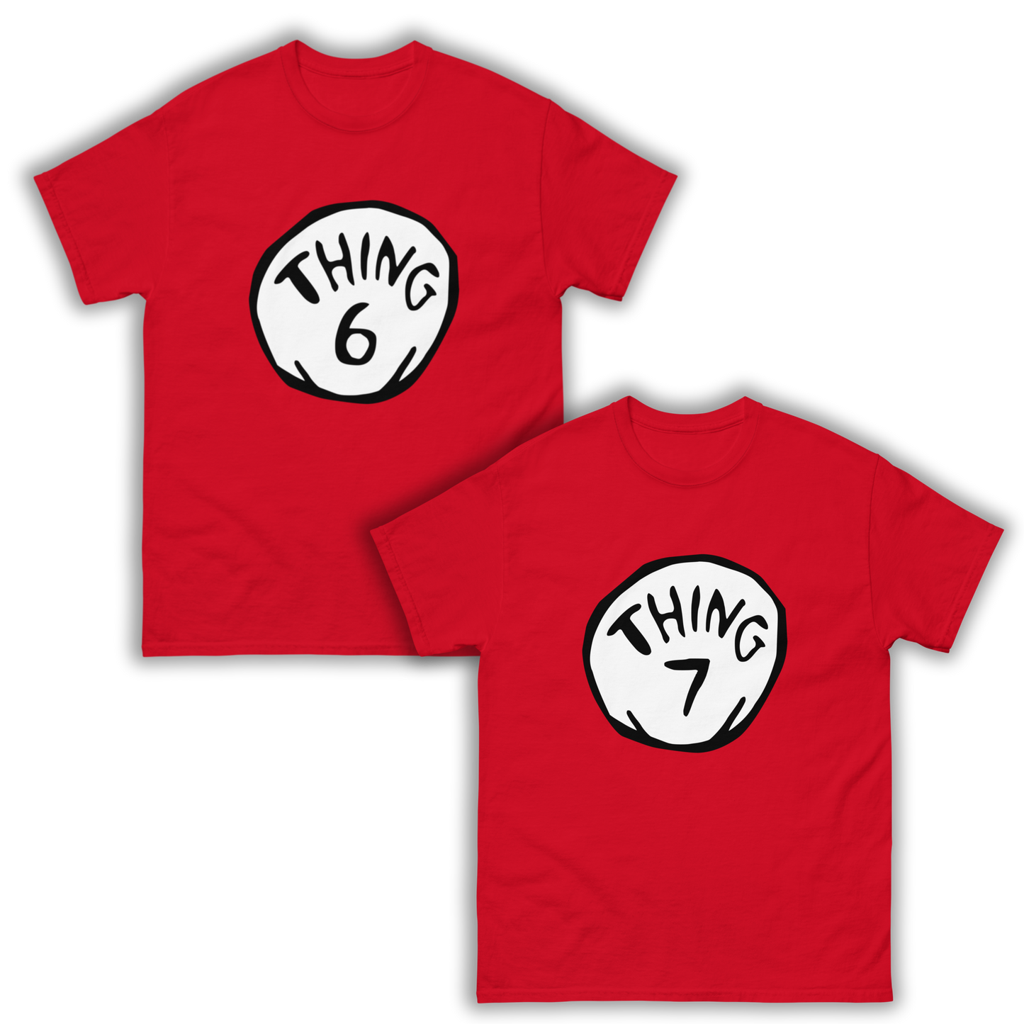 Thing 6 - Thing 7 Meme Duo Halloween Costume